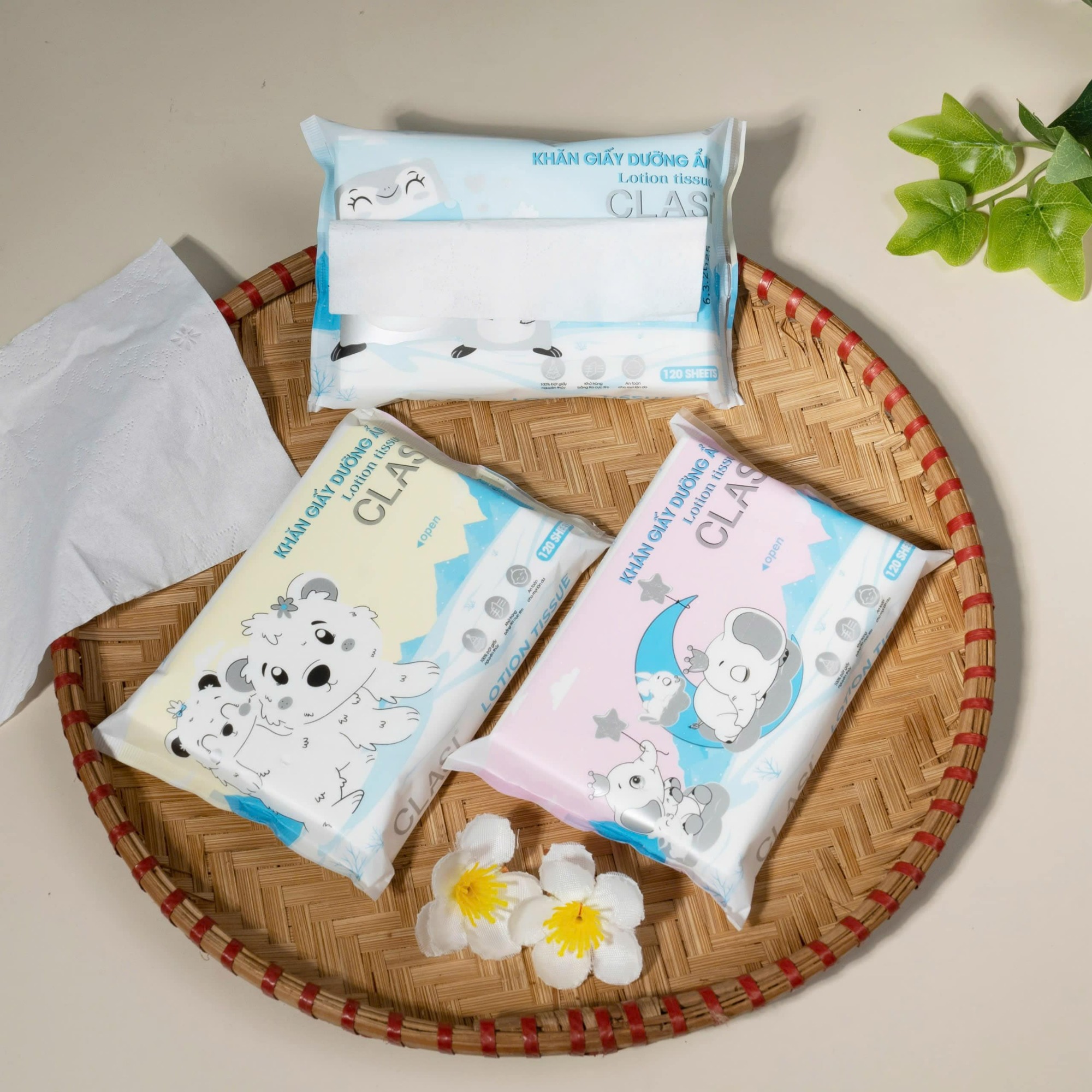 HỘP KHĂN GIẤY DƯỠNG ẨM CLASI 1200 TỜ