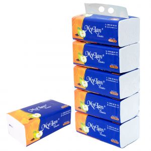 Rút cao cấp táo xanh 4 lớp, 100 tờ/gói,  5 gói/lốc