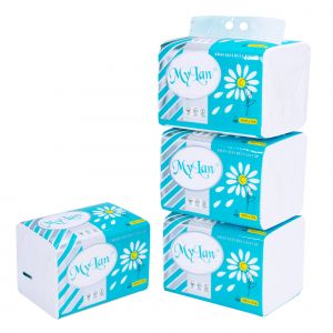 Rút cao cấp Hoa cúc 3 lớp, 190 tờ/gói, 3 gói/lốc