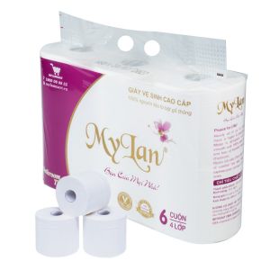 GVS cao cấp Mylan tím 4 lớp, 6 Cuộn/dây
