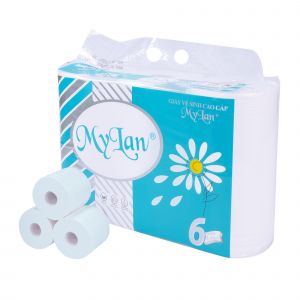 GVS cao cấp hoa cúc (có lõi) 4 lớp, 6 cuộn/dây