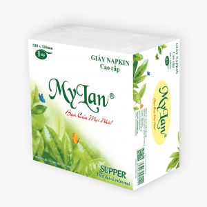 Napkin cao cấp 330mm trà xanh 100 tờ/gói