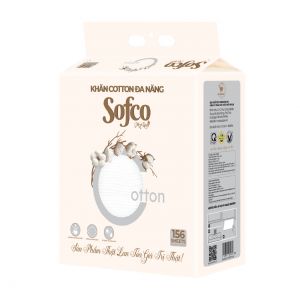 Khăn cotton đa năng Sofco (156 tờ/dây)