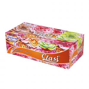 Rút hộp cao cấp hoa hồng 3 lớp, 150 tờ/hộp