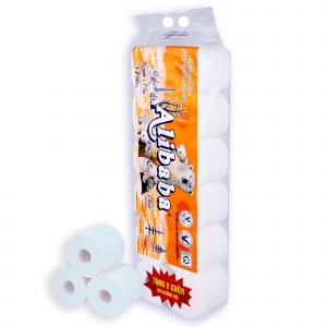 GVS cao cấp gia đình gấu cam 3 lớp (có lõi), 12 cuộn/dây