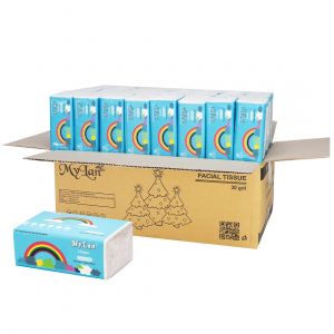 Rút cao cấp cầu vồng 3 lớp, 100 tờ/gói, 30 gói/thùng