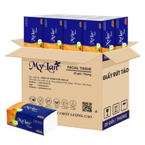 Rút cao cấp táo xanh 4 lớp, 400 tờ/gói, 20 gói/thùng
