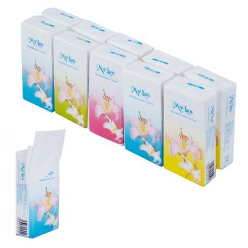 Giấy bỏ túi cao cấp Hoa ly 2 lớp, 10 gói/cây, 5 cây/lốc, 6 lốc/thùng