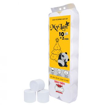 Giấy vệ sinh gấu trúc 12 cuộn không lõi