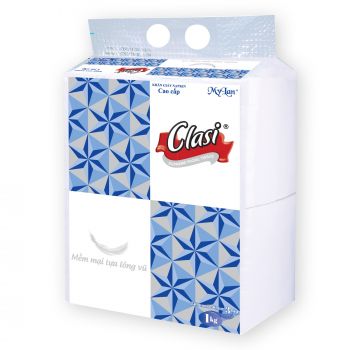 Khăn giấy cao cấp Mylan (185 x 150)mm, 320 tờ