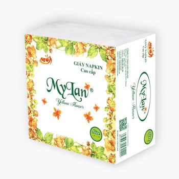 Khăn giấy Napkin 330 hoa vàng, 20 gói/bịch