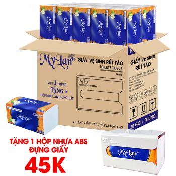 GVS cao cấp rút táo xanh 3 lớp, 20 gói/thùng
