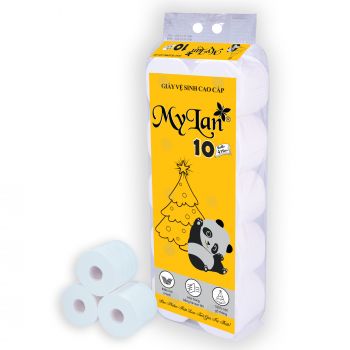 Giấy vệ sinh gấu trúc 10 cuộn có lõi 1.7