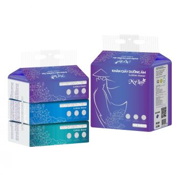 Dây khăn giấy dưỡng ẩm Mylan 300 tờ/gói, 3 gói/dây