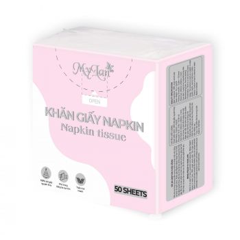Khăn giấy Napkin Mylan (230 x 230)mm, 25 tờ/gói