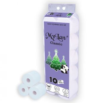 Giấy vệ sinh gấu thông 10 cuộn có lõi