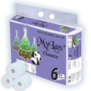 Giấy vệ sinh Mylan gấu thông có lõi 6 cuộn