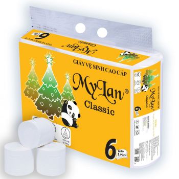 Giấy vệ sinh Mylan gấu thông không lõi 6 cuộn