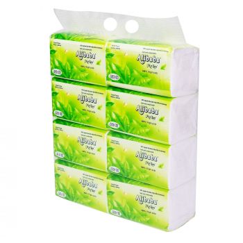 Rút cao cấp trà xanh 3 lớp, 450 tờ/gói, 8 gói/lốc