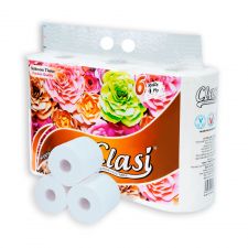 GVS cao cấp hoa hồng 4 lớp (có lõi), 6 cuộn/dây