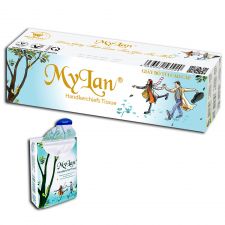 Giấy bỏ túi cao cấp Mylan, mẫu giấy ví, 15 gói/lốc