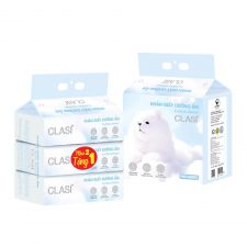 Khăn giấy dưỡng ẩm CLASI 300 tờ 3 gói/lốc