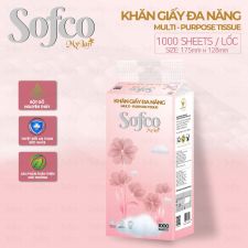 Dây Khăn giấy đa năng SOFCO 1000 tờ (10 dây/thùng)