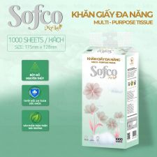 Dây Khăn giấy đa năng sofco 1000 tờ (8 dây/thùng)