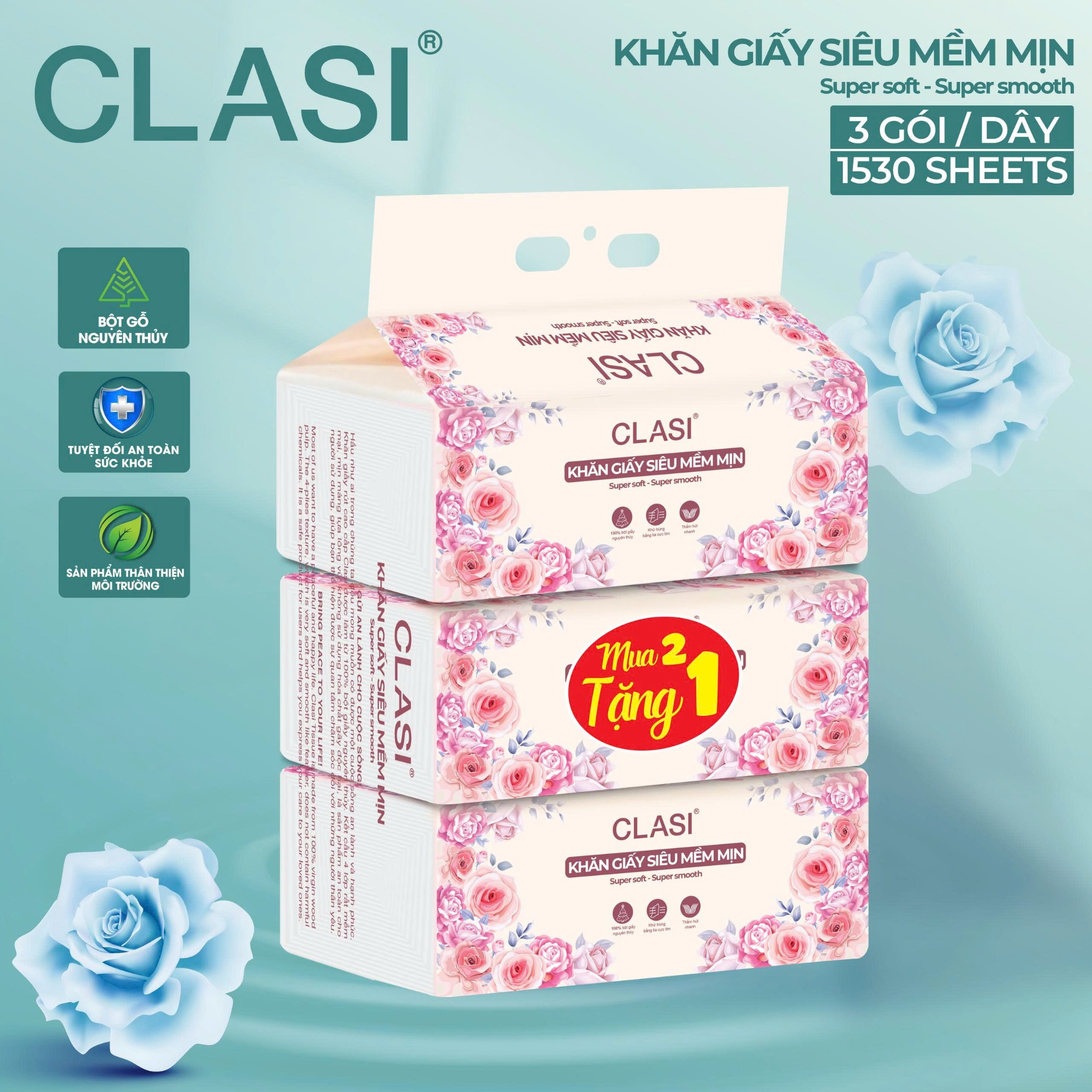 Khăn giấy Clasi 510 tờ 
