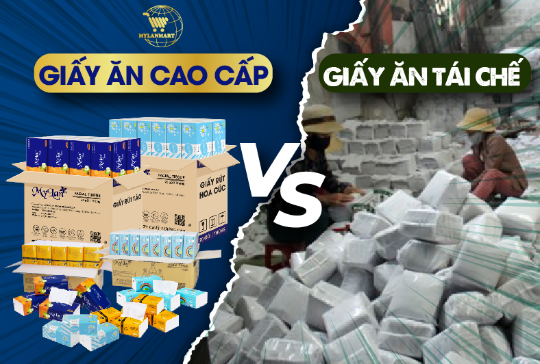 PHÂN BIỆT GIẤY ĂN CAO CẤP VÀ GIẤY ĂN TÁI CHẾ